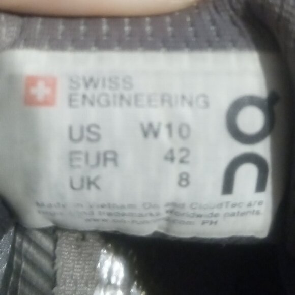 On Running Women's Cloudflyer Running Shoes Size 10 Grey/Black - Picture 11 of 11